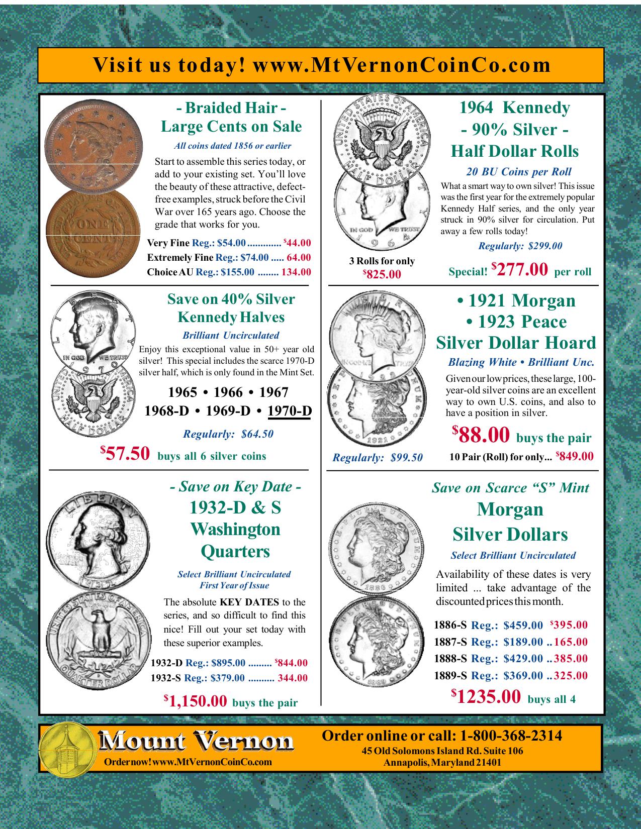 Catalog 1034 Page 32 Mount Vernon Coin