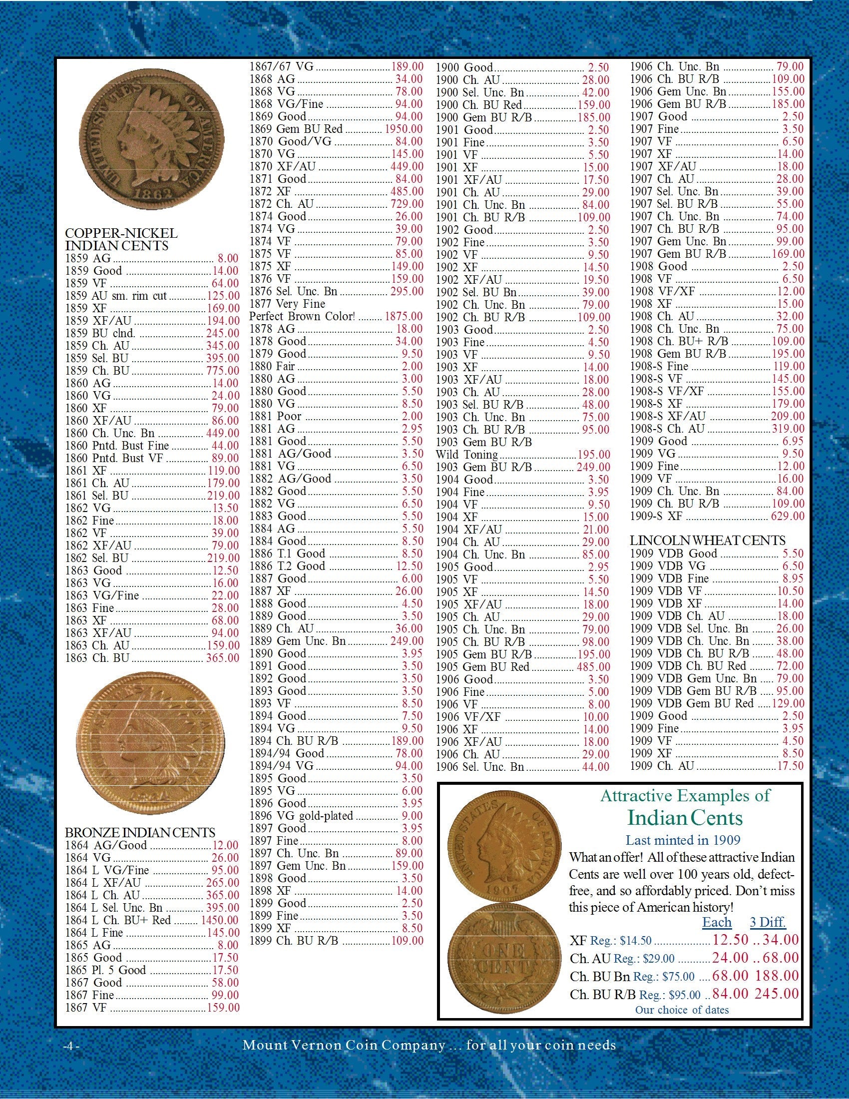 Catalog 1038 Page 4 Mount Vernon Coin