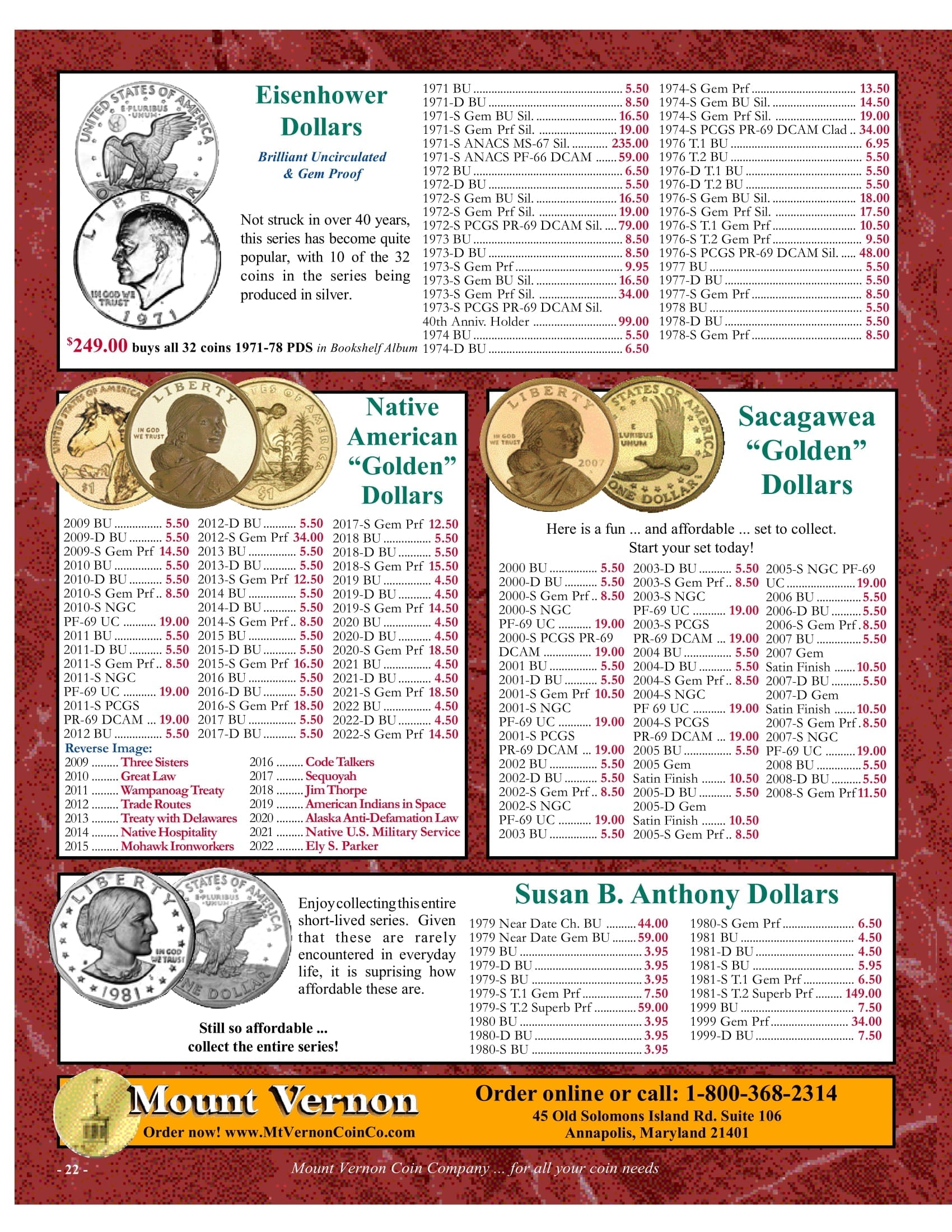 Catalog 1025 Page 22 Mount Vernon Coin