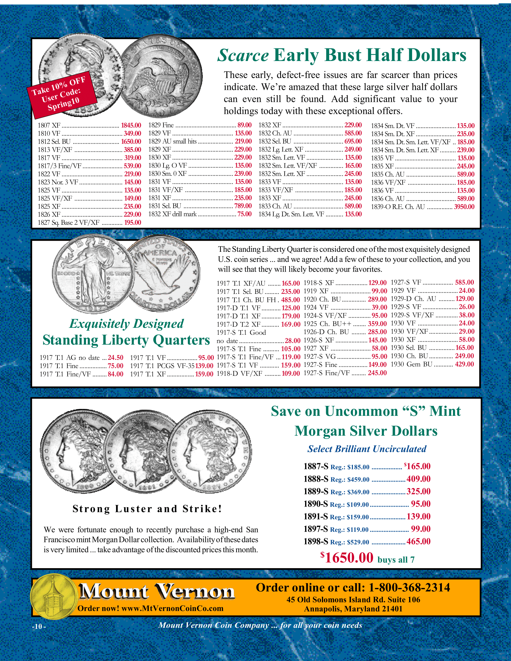 Catalog 1028 Page 10 Mount Vernon Coin