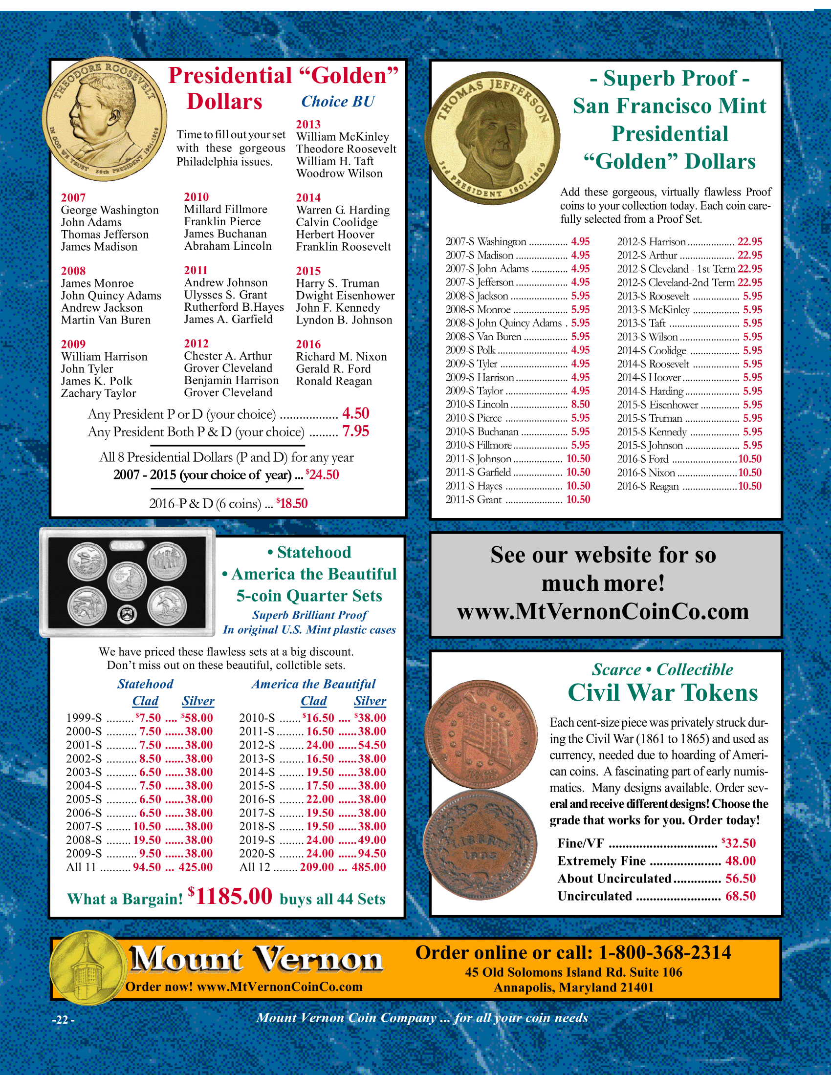 Catalog 1028 Page 22 Mount Vernon Coin