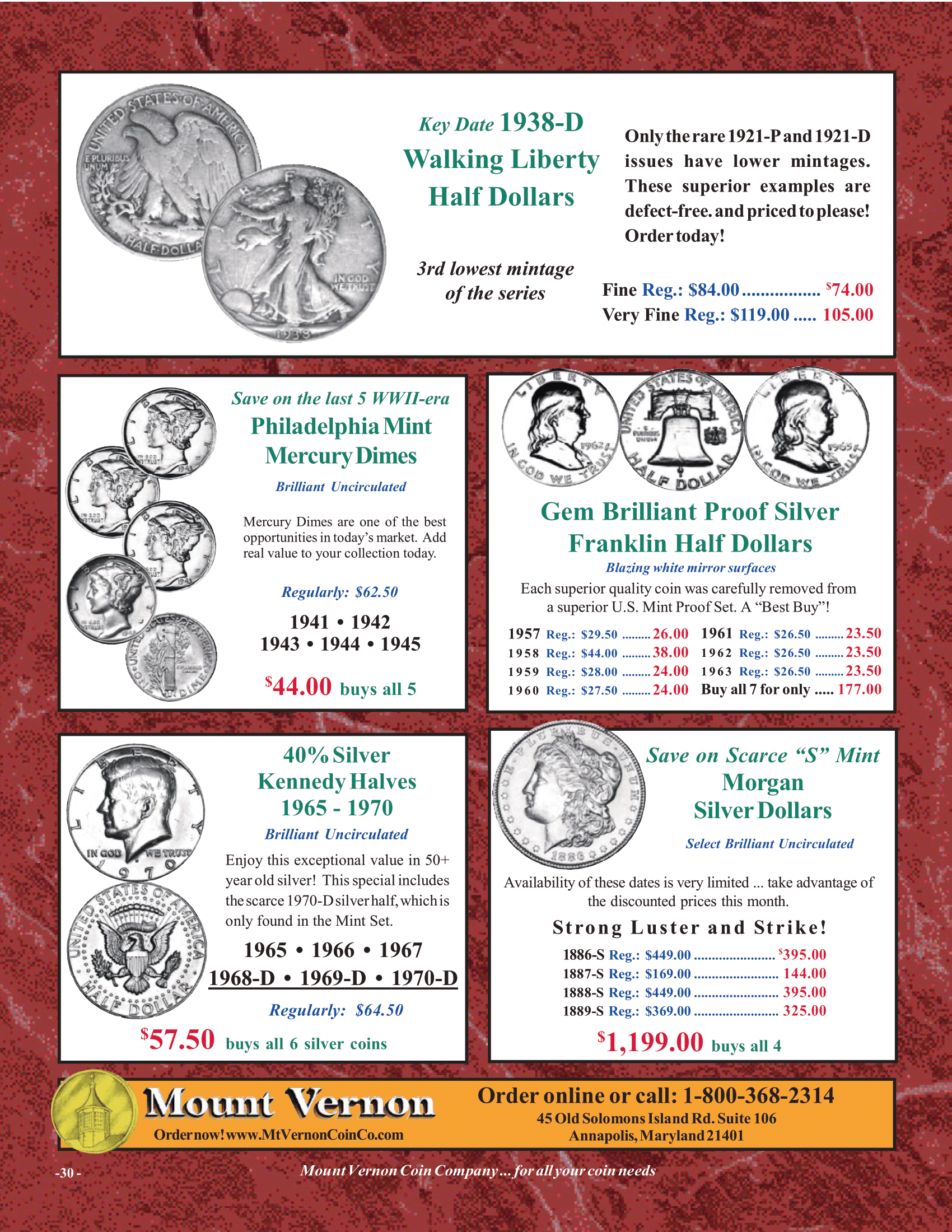 Catalog 1030 Page 30 Mount Vernon Coin