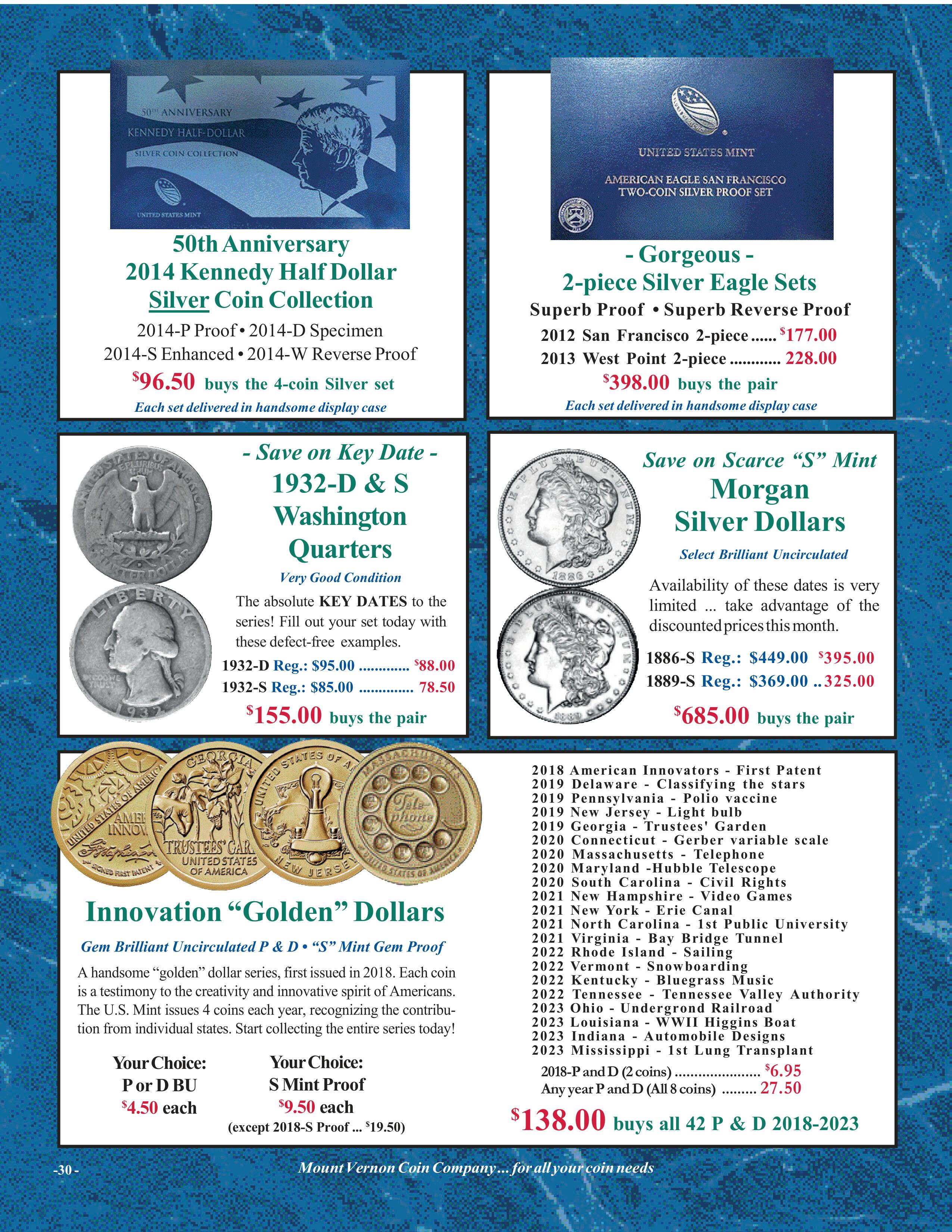 Catalog 1032 Page 30 Mount Vernon Coin