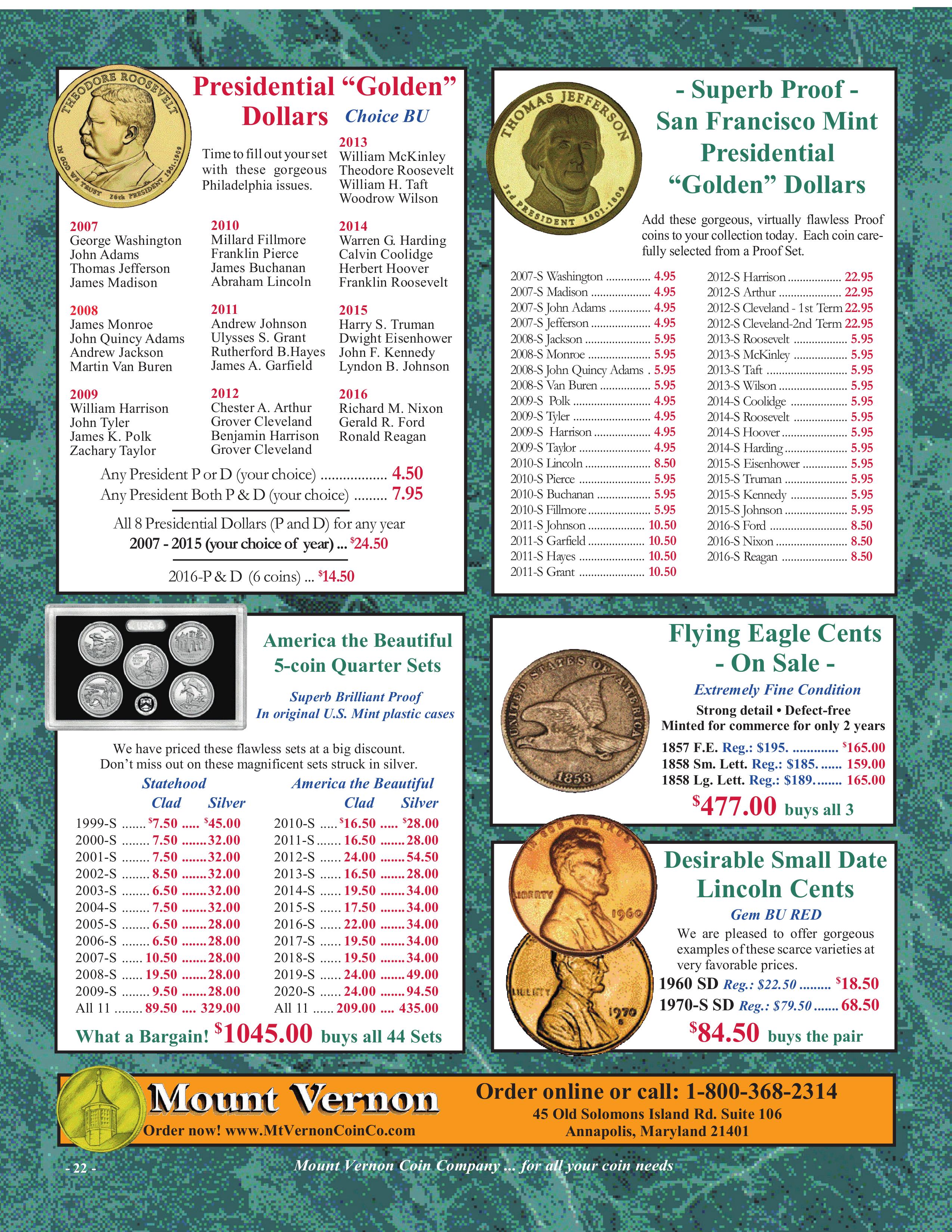 Catalog 1026 Page 22 Mount Vernon Coin