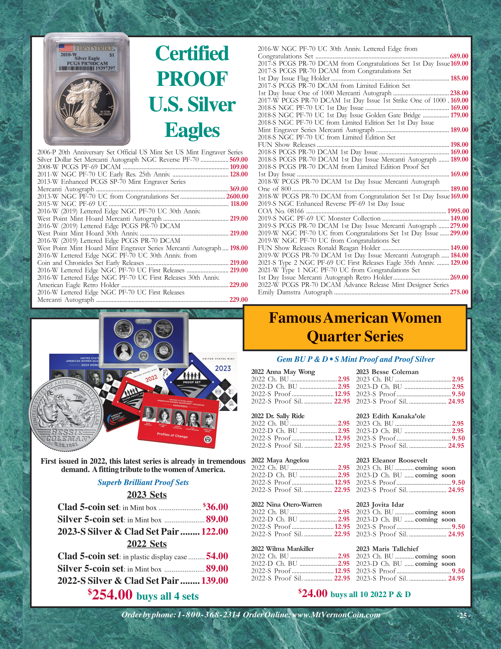 Catalog 1029 Page 25 Mount Vernon Coin