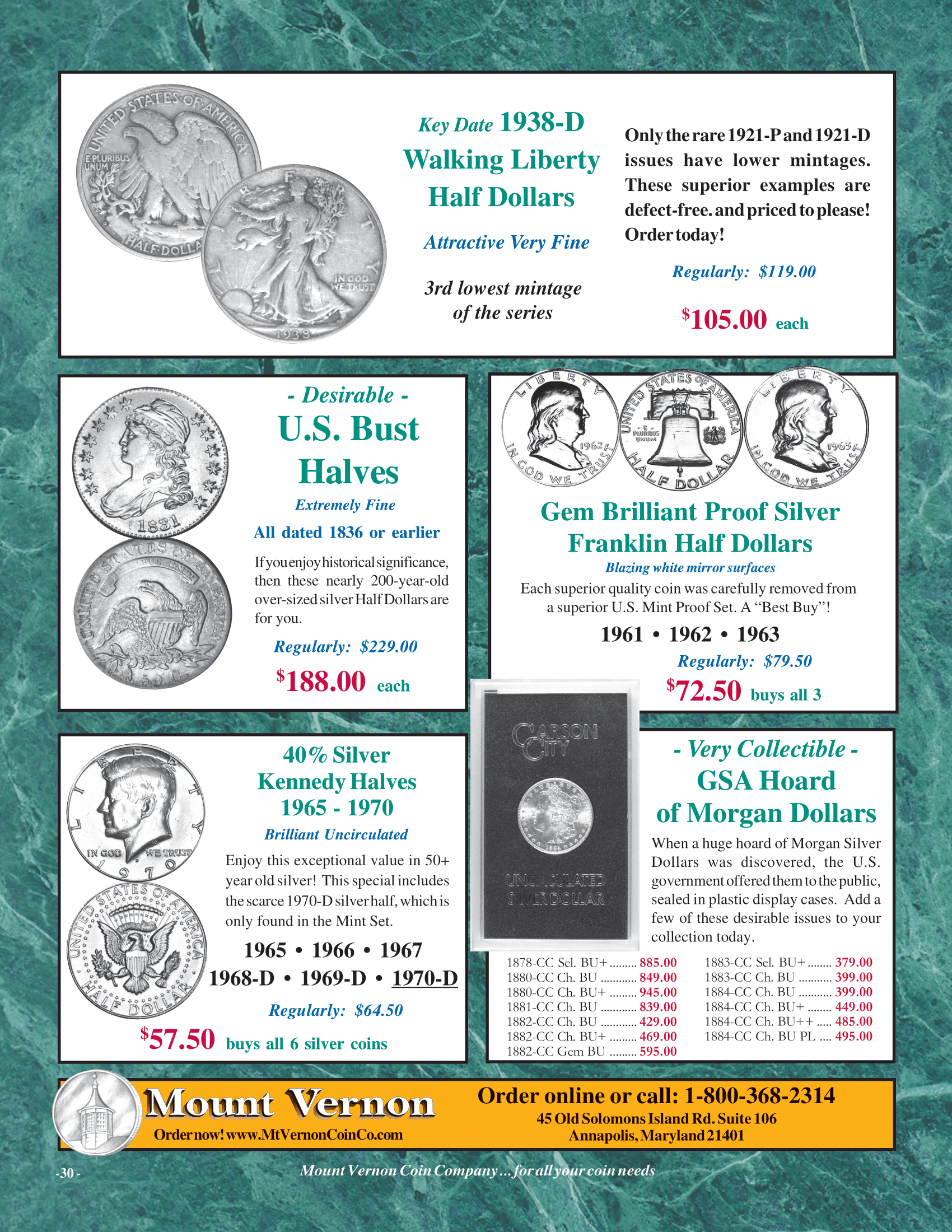 Catalog 1029 Page 30 Mount Vernon Coin