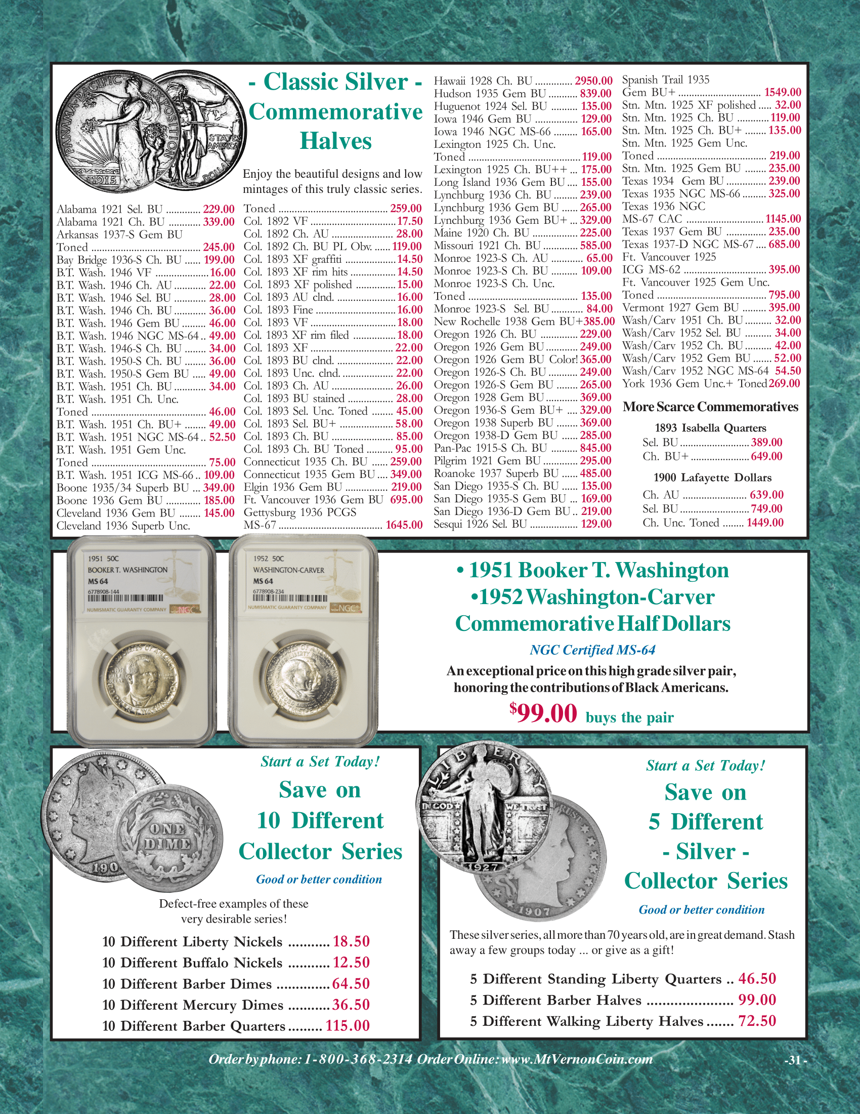 Catalog 1029 Page 31 Mount Vernon Coin