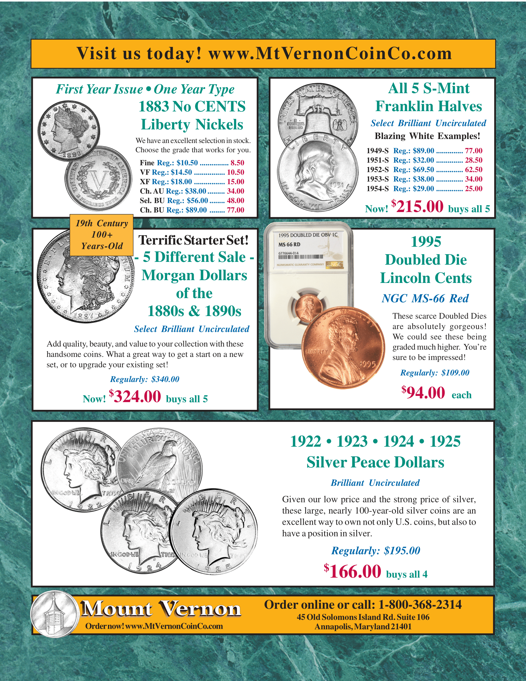 Catalog 1029 Page 32 Mount Vernon Coin