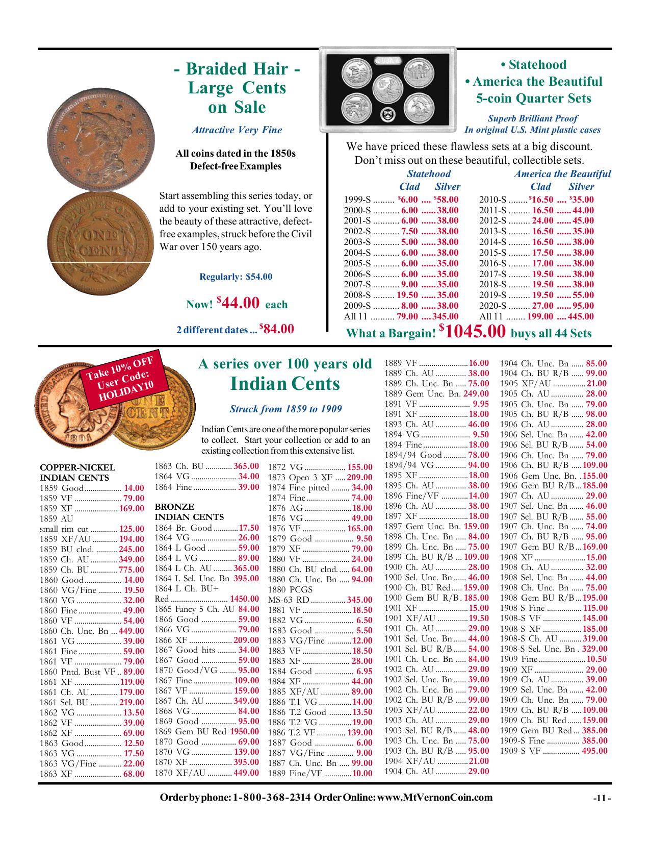 Catalog 1036 Page 11 Mount Vernon Coin