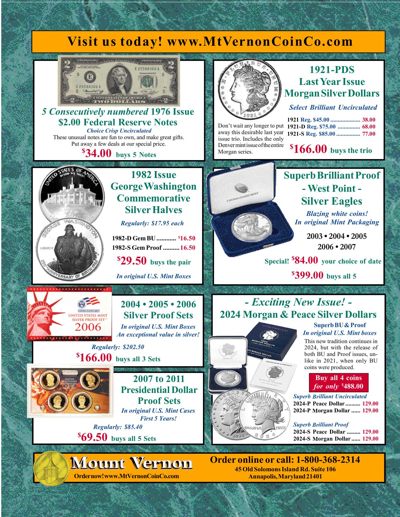 Catalog 1037 Page 32 Mount Vernon Coin