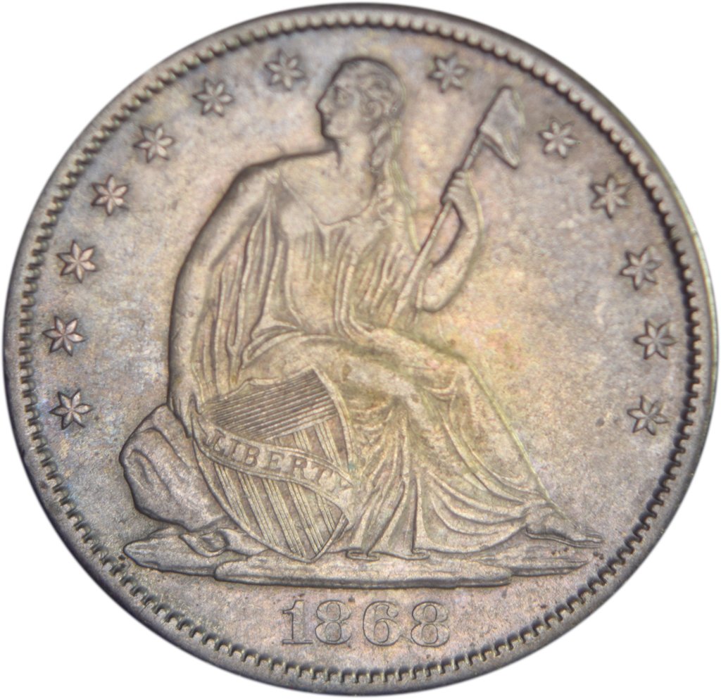1868-S Seated Liberty Half Choice Brilliant Uncirculated – Mount