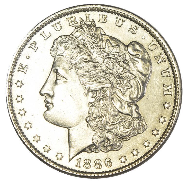 1886 Morgan Dollar . . . . Gem Brilliant Uncirculated