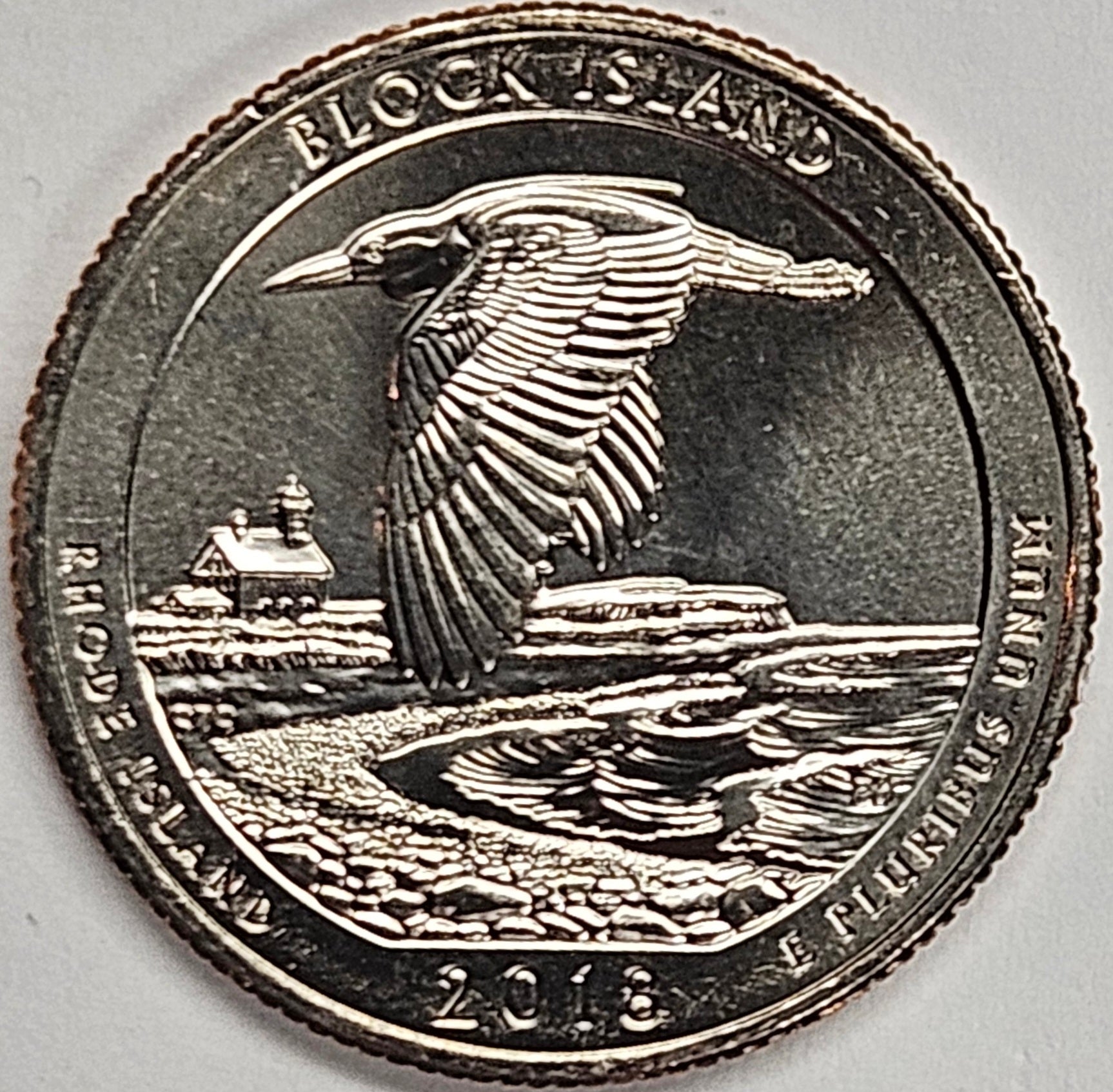 2018 Block Island Refuge, RI Quarter Choice BU – Mount Vernon Coin