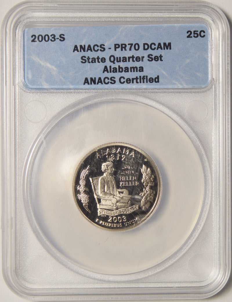 2003-S Alabama State Quarter . . . . ANACS PR-70 DCAM