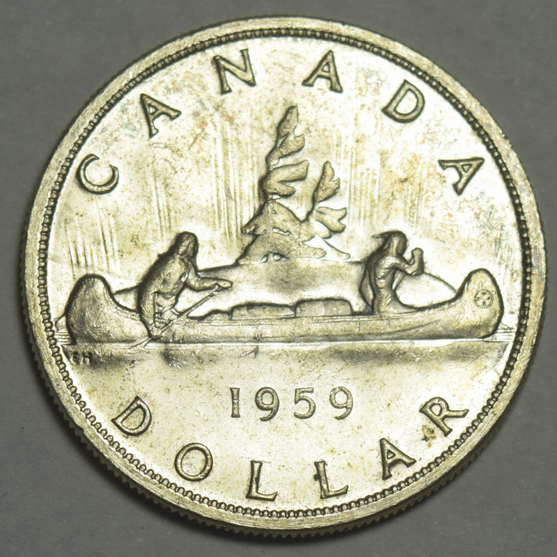 1959 Canadian Silver Dollar . . . . Choice Brilliant Uncirculated