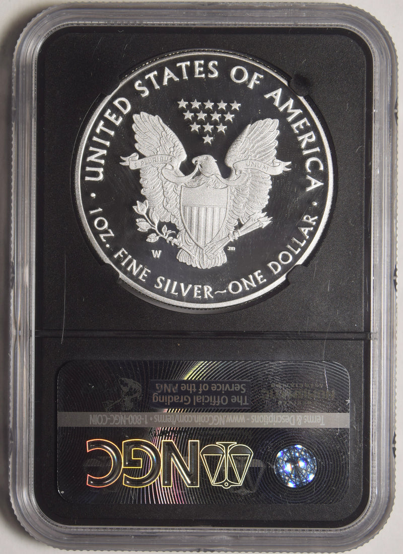 2018-W Silver Eagle . . . . NGC PF-70 Ultra Cameo Early Releases Retro Holder