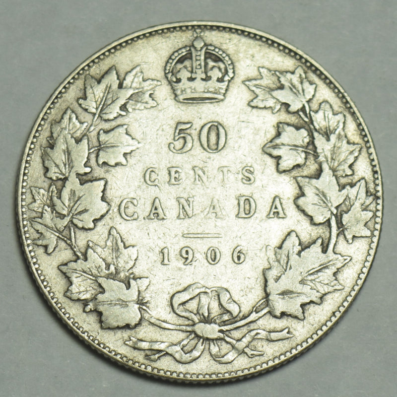 1906 Canadian Half . . . . VF scratches