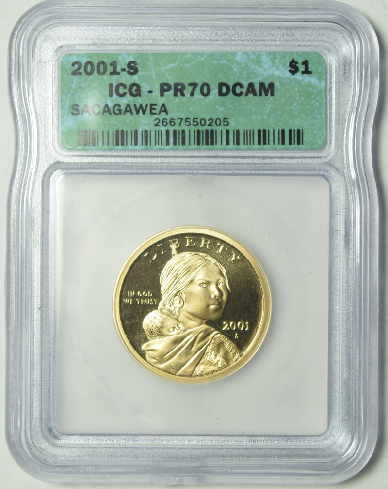 2000-S Sacagawea Dollar . . . . ICG PR-70 DCAM
