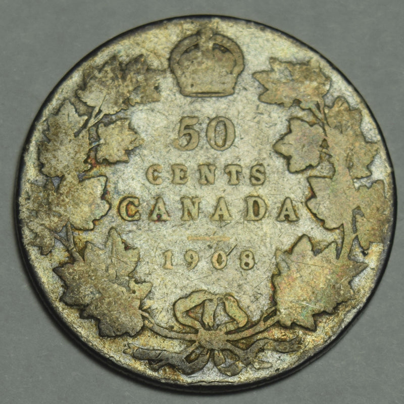 1908 Canadian Half . . . . Good/VG