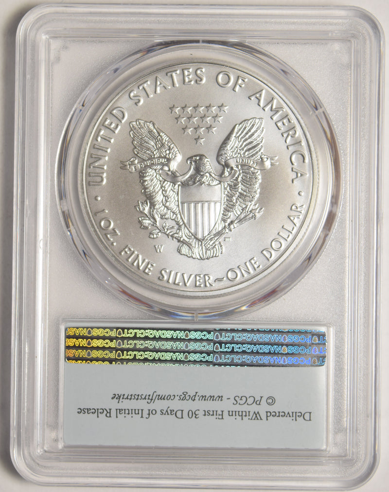 2019-W Burnished Silver Eagle . . . . PCGS SP-70 First Strike