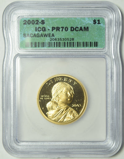 2002-S Sacagawea Dollar . . . . ICG PR-70 DCAM