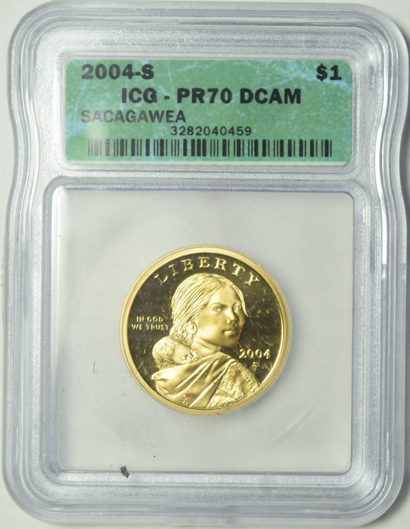 2004-S Sacagawea Dollar . . . . ICG PR-70 DCAM