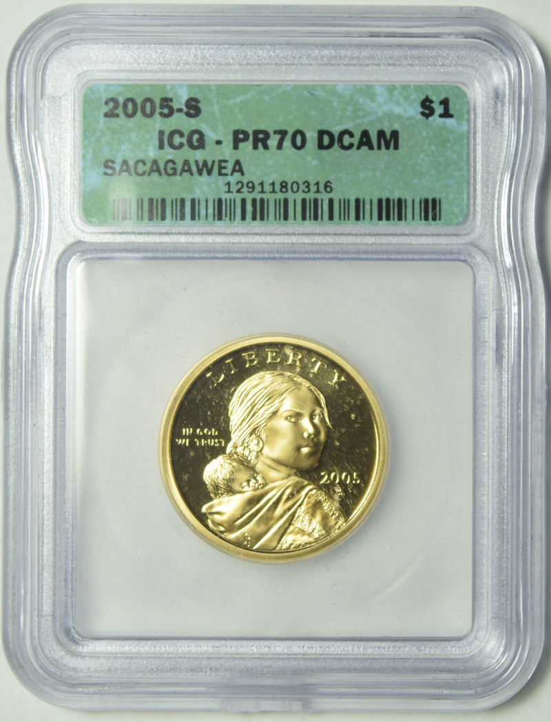 2005-S Sacagawea Dollar . . . . ICG PR-70 DCAM