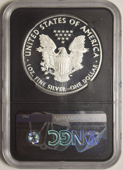 2019-W Silver Eagle . . . . NGC PF-70 Ultra Cameo First Day of Issue Retro Holder