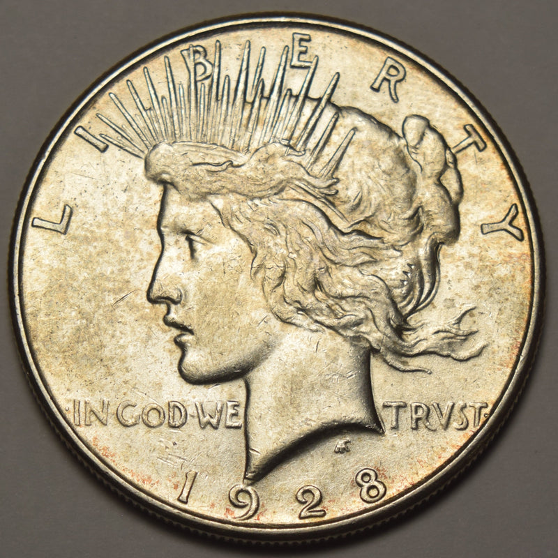 1928-S Peace Dollar . . . . Choice About Uncirculated