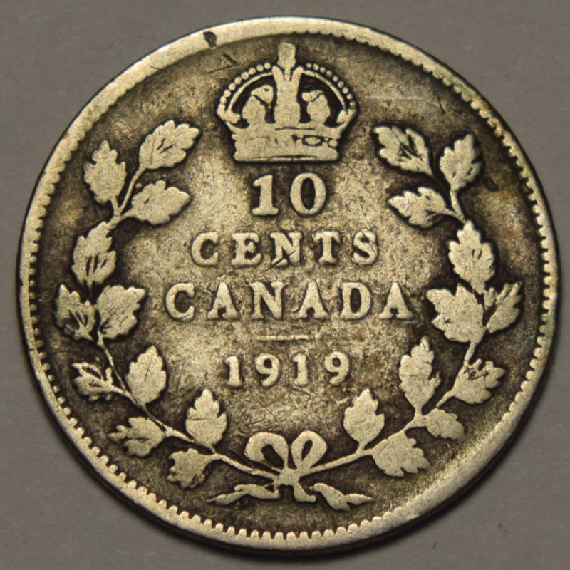1919 Canadian Ten Cents . . . . Fine