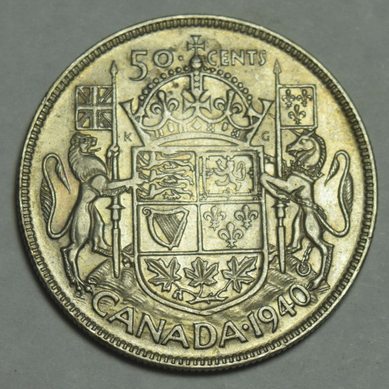 1940 Canadian Half . . . . Choice About Uncirculated