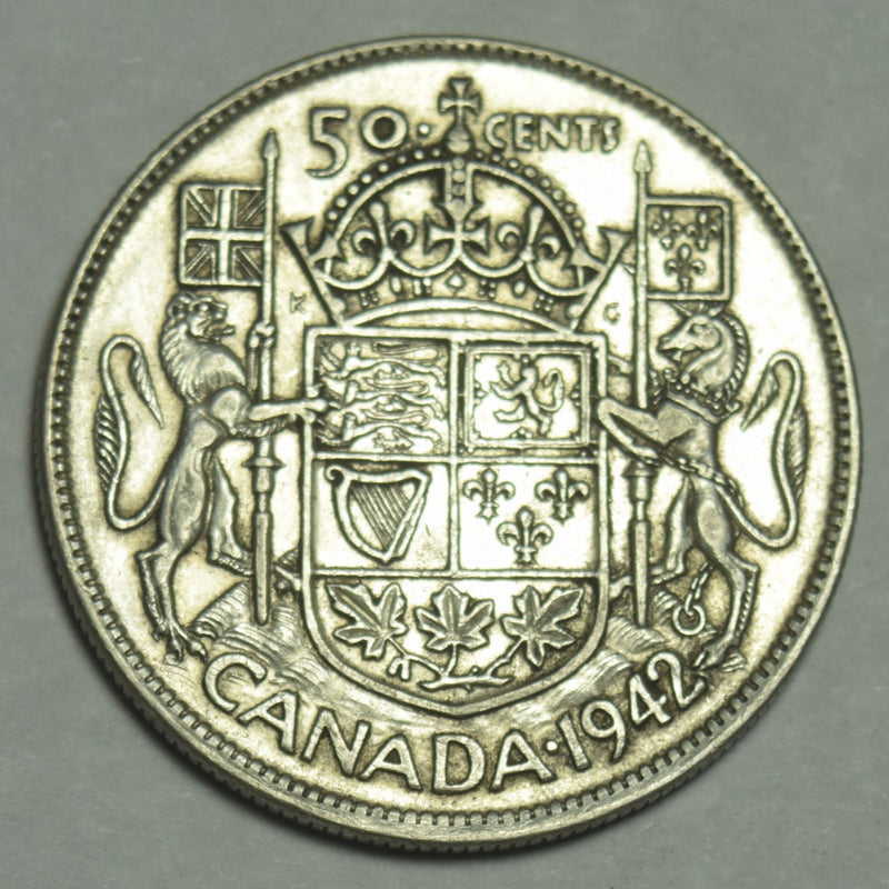 1942 Canadian Half . . . . Choice About Uncirculated