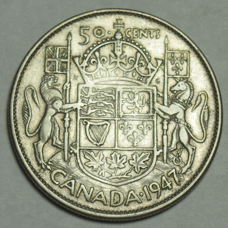 1947 Canadian Half . . . . XF/AU