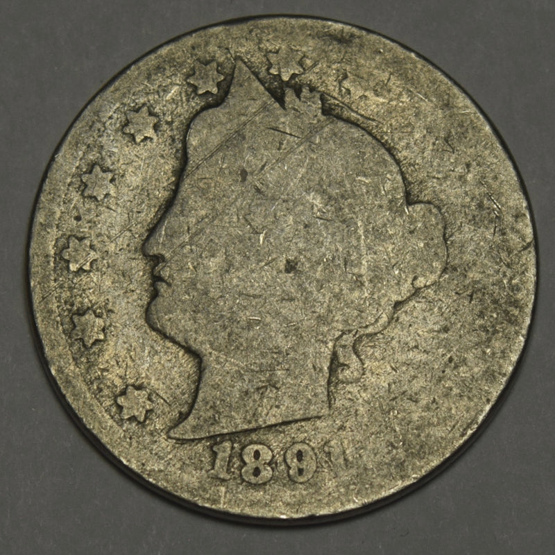 1891 Liberty Nickel . . . . About Good
