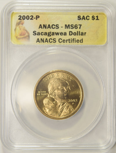 2002-P Sacagawea Dollar . . . . ANACS MS-67