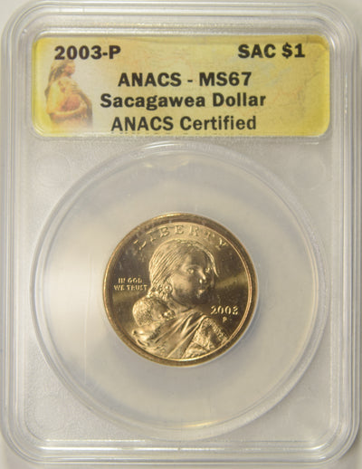 2003-P Sacagawea Dollar . . . . ANACS MS-67