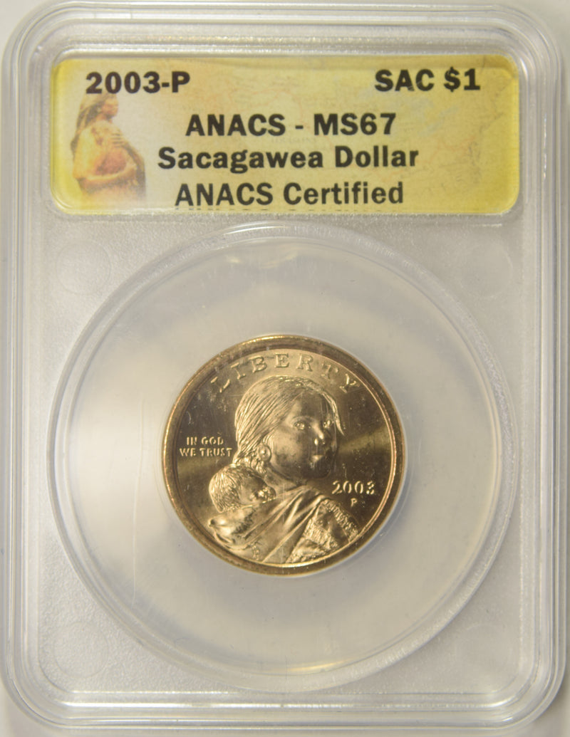 2003-P Sacagawea Dollar . . . . ANACS MS-67