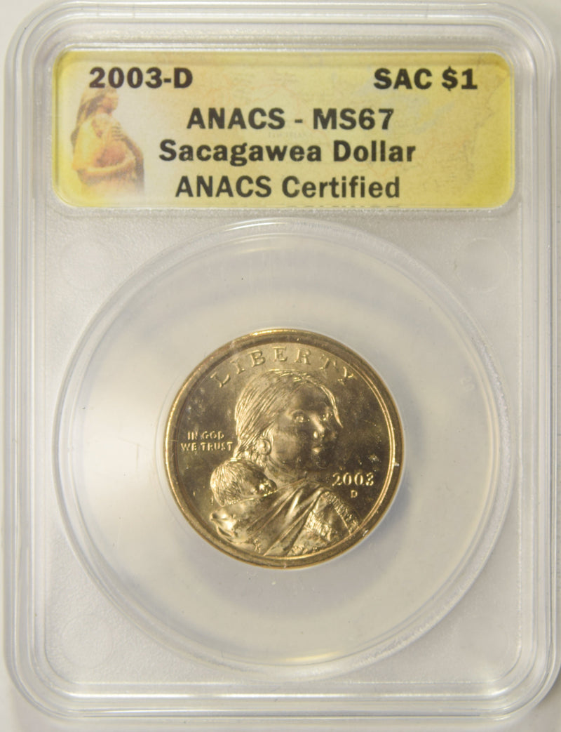 2003-D Sacagawea Dollar . . . . ANACS MS-67
