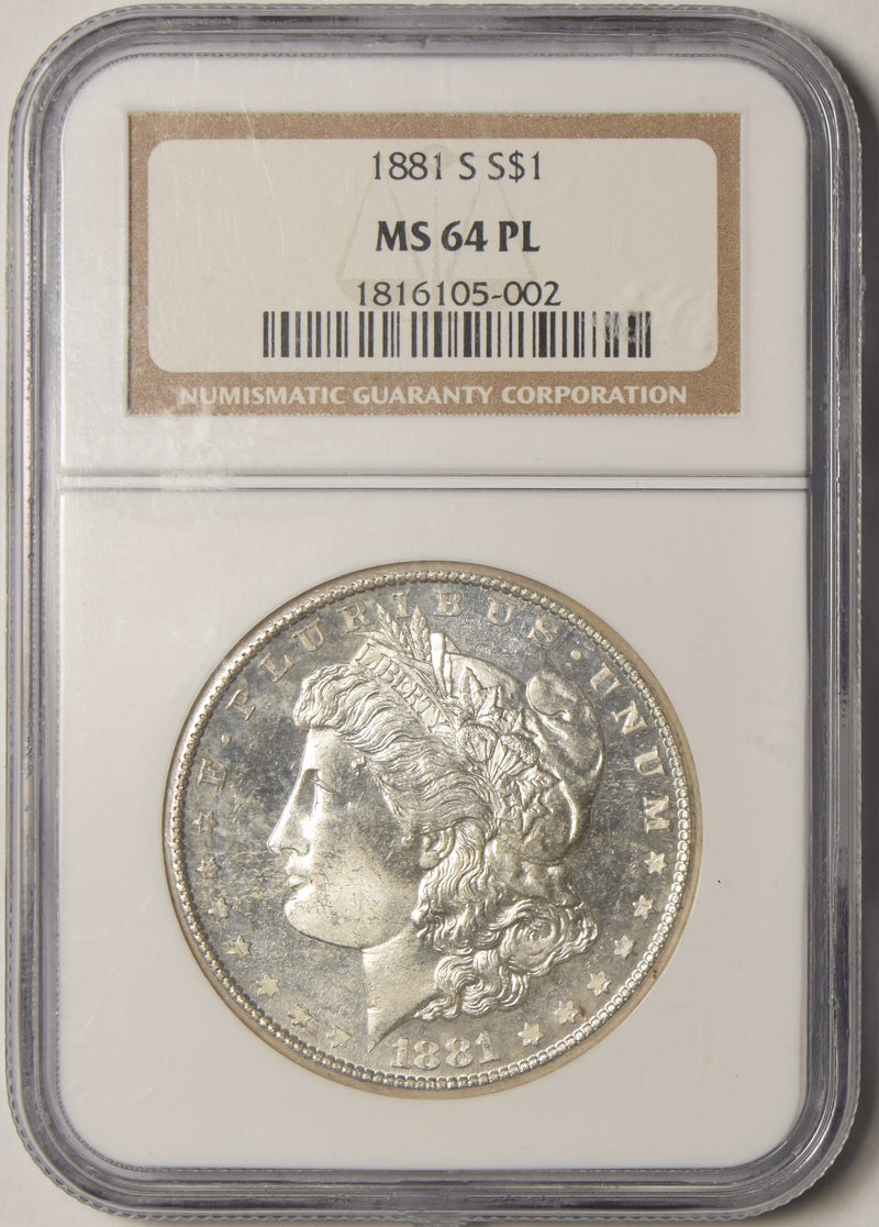 1881-S Morgan Dollar . . . . NGC MS-64 PL