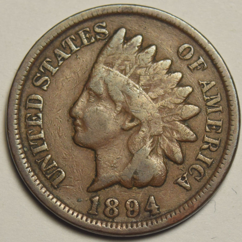 1884 Indian Cent . . . . About Good