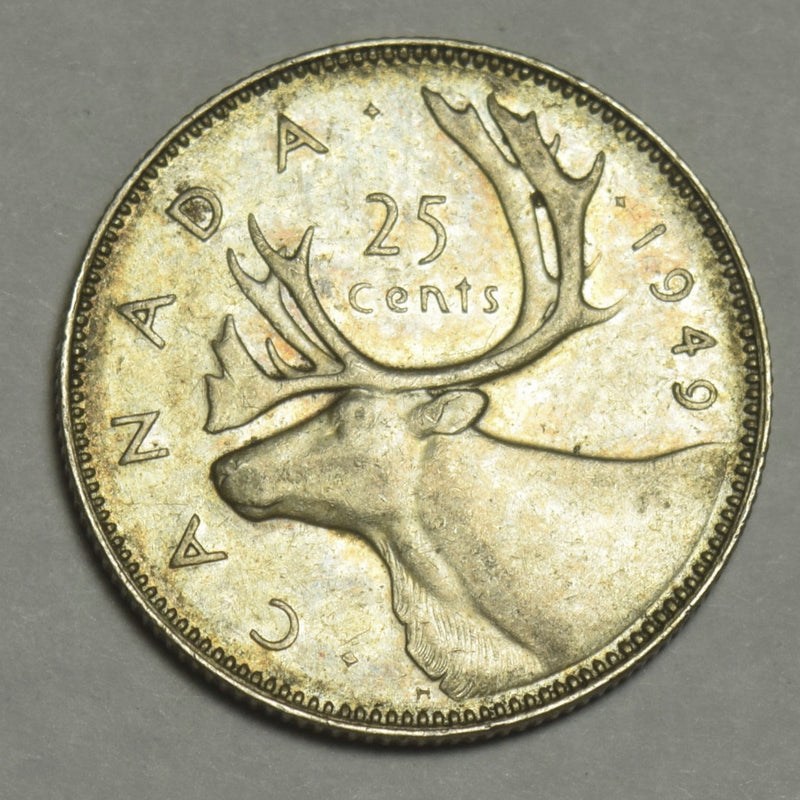 1949 Canadian Quarter . . . . Choice About Uncirculated