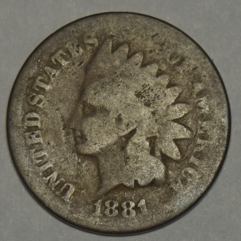 1881 Indian Cent . . . . About Good