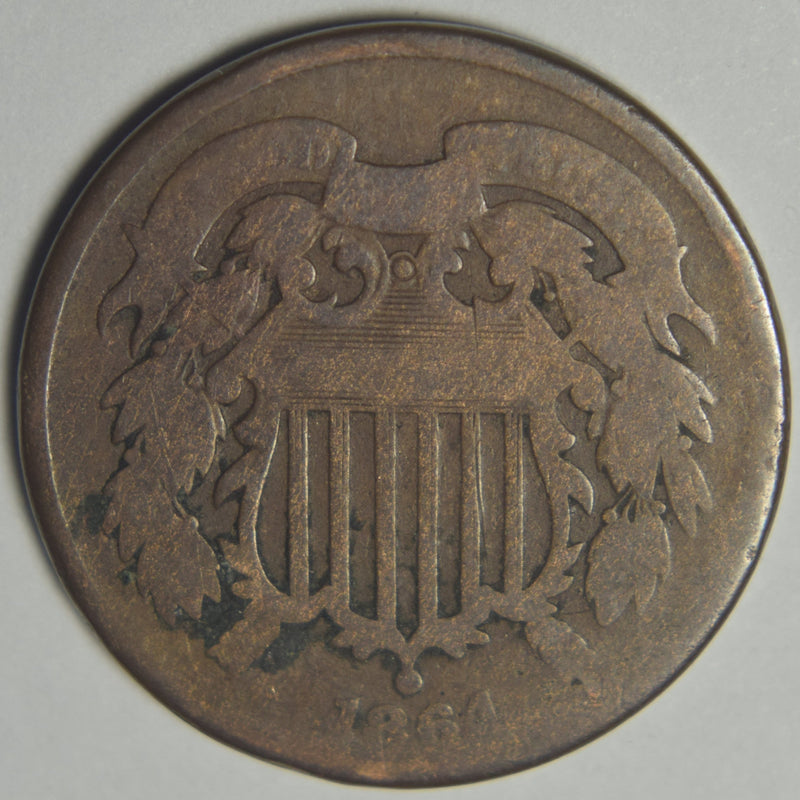 1864 Two Cent Piece . . . . AG/Good