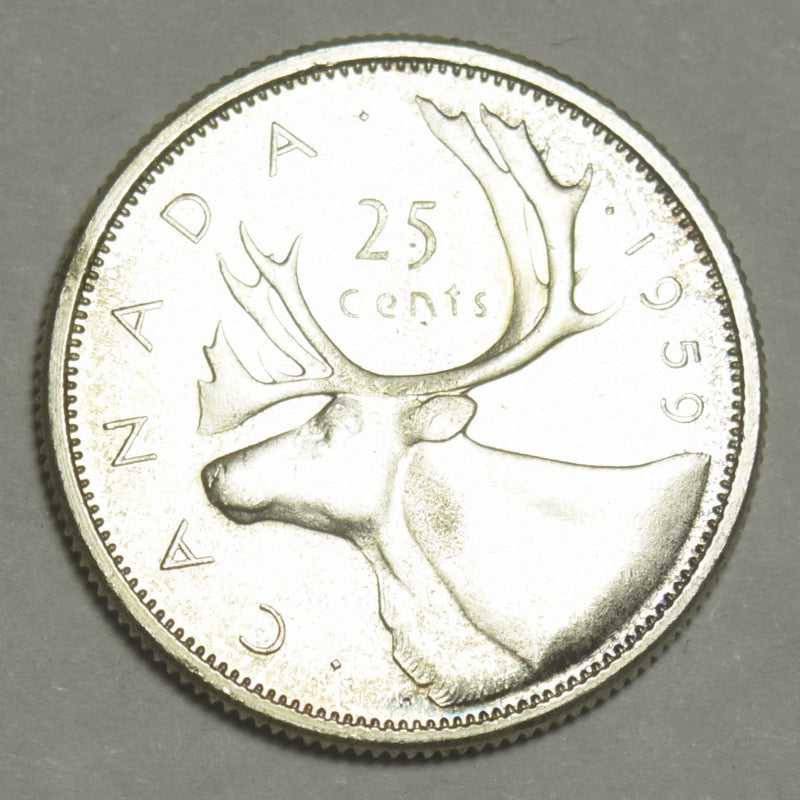 1959 Canadian Quarter . . . . Choice Brilliant Uncirculated
