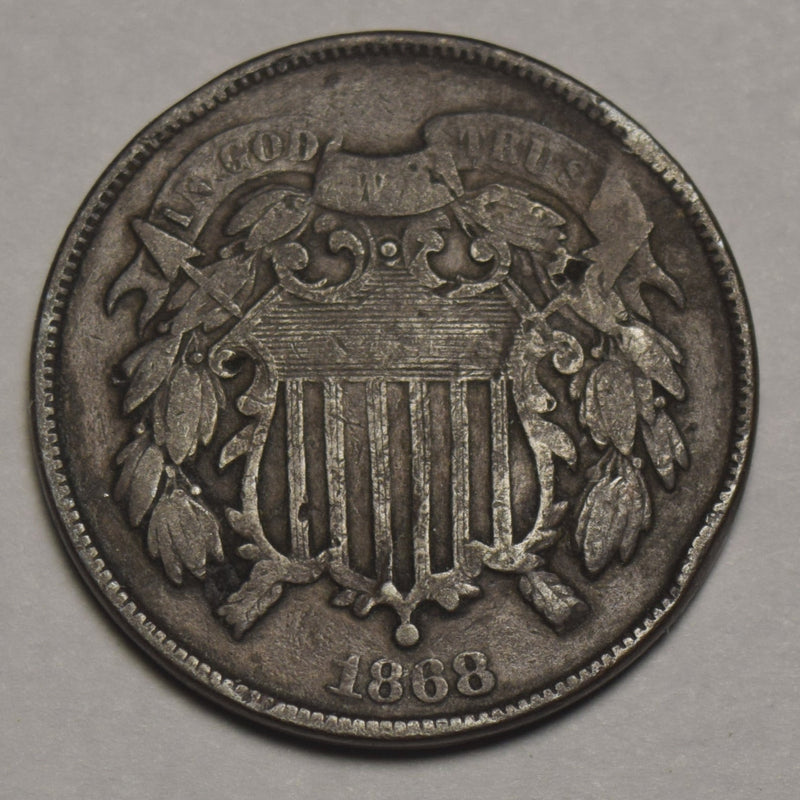 1868 Two Cent Piece . . . . Fine