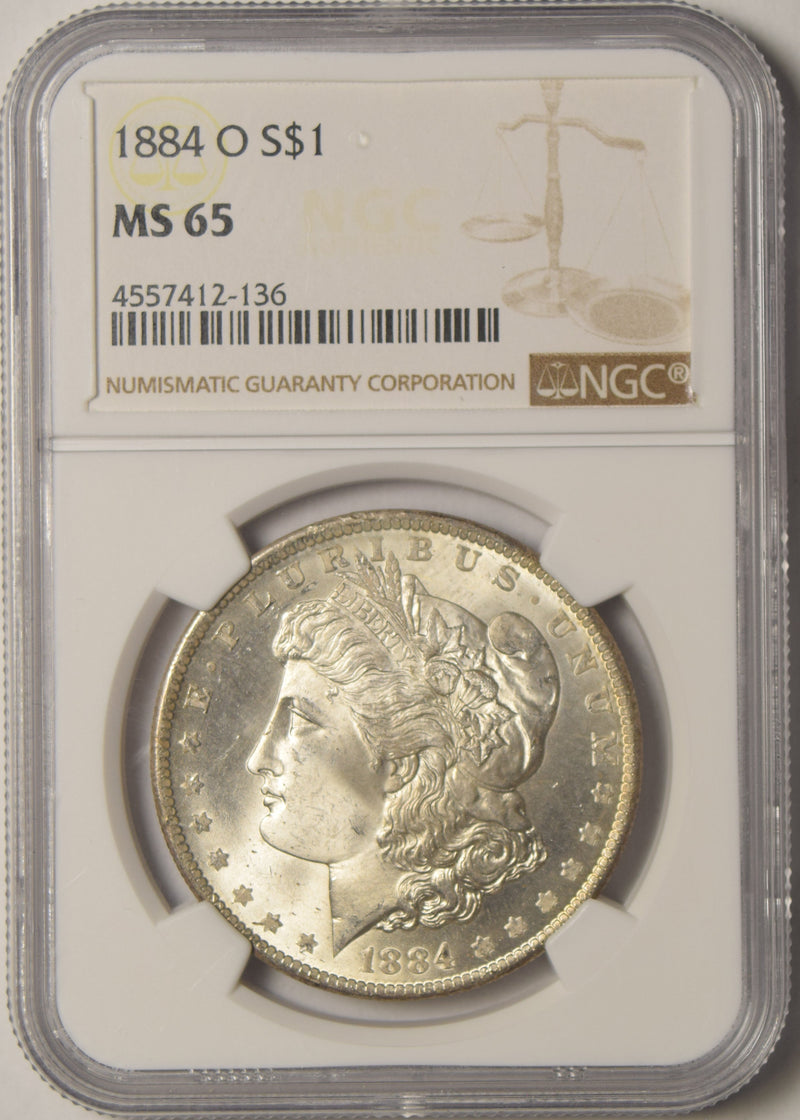 1884-O Morgan Dollar . . . . NGC MS-65