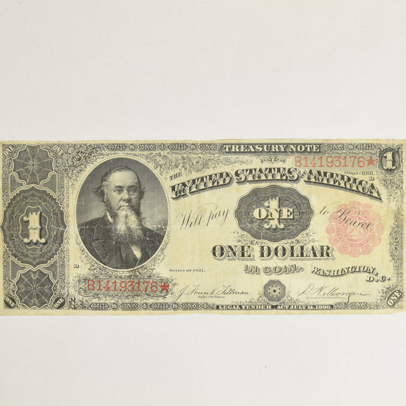 $1.00 1891 Treasury Note Fr. 351 . . . . Very Fine