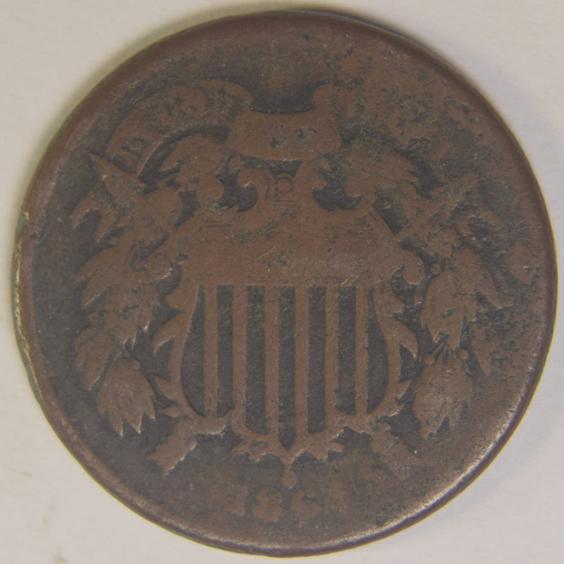 1864 Two Cent Piece . . . . About Good