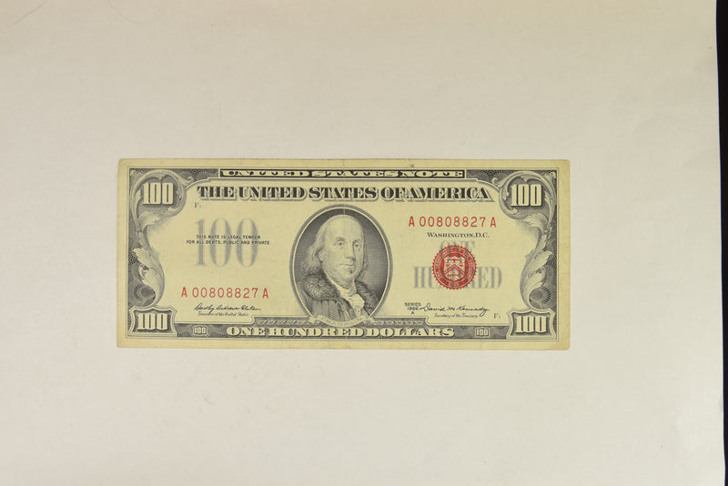$100.00 1966 A United States Note . . . . Choice About Uncirculated