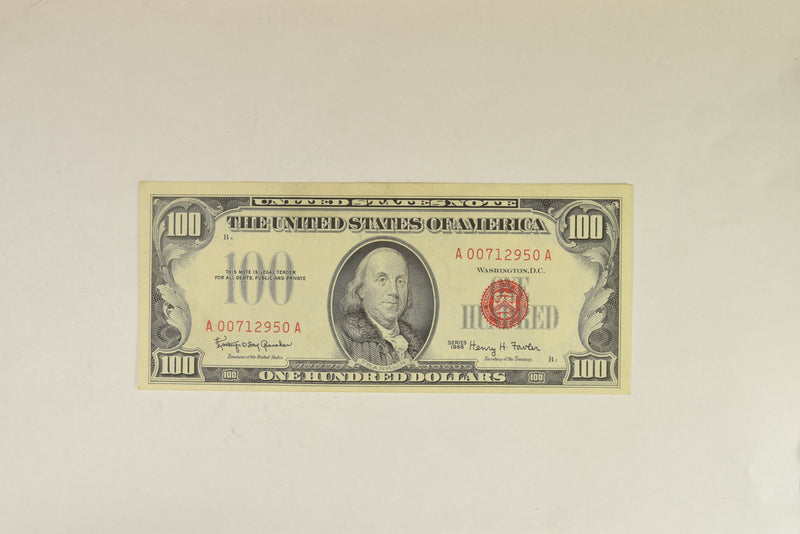 $100.00 1966 United States Note Fr. 1550 . . . . Choice About Uncirculated